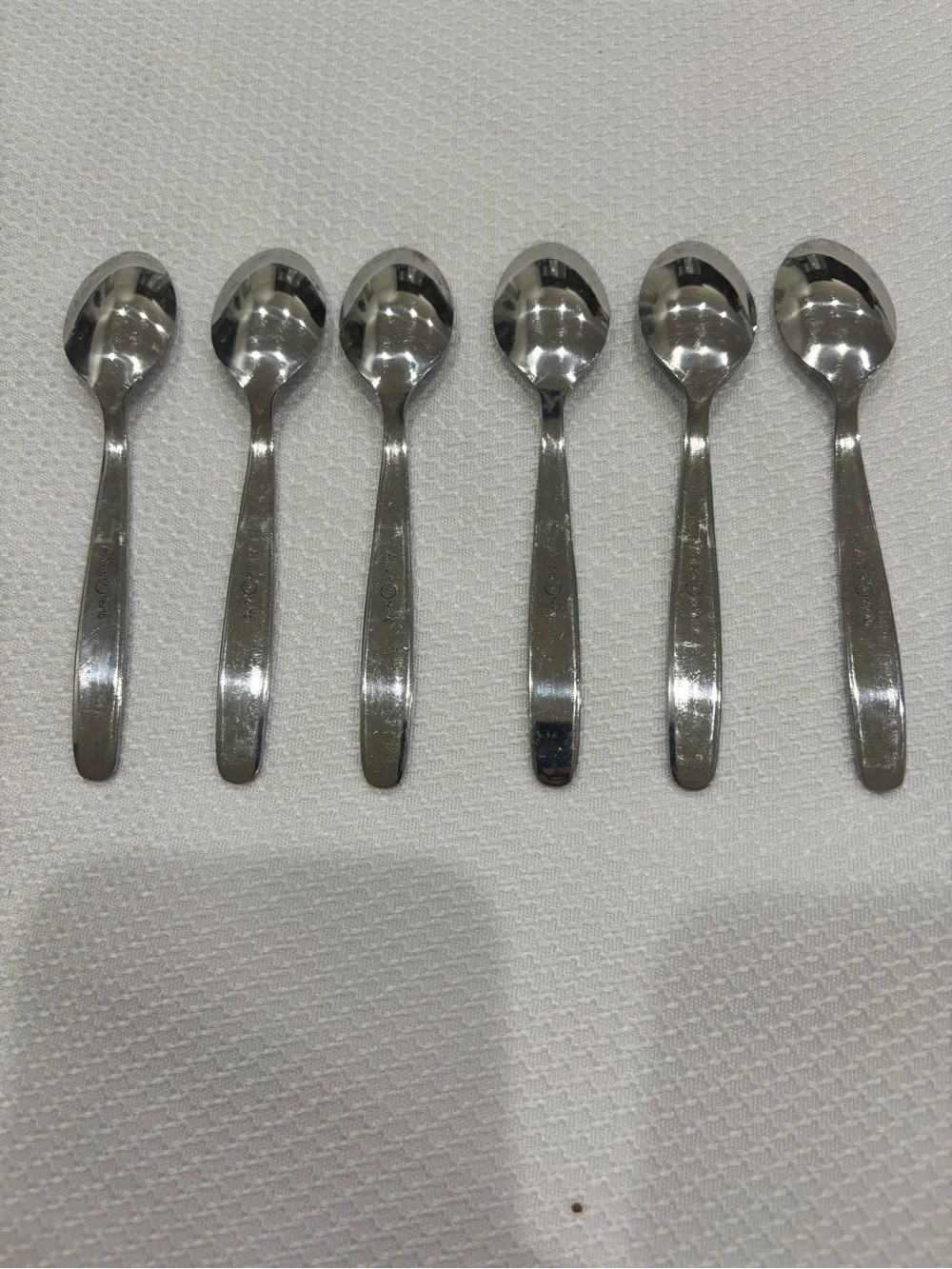 Vintage Alize 18/10 Stainless Steel Demitasse Spoons Set 6 Mini Espresso Coffee